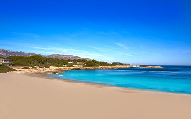 Fototapeta na wymiar Ametlla de mar Cala Sant Jordi beach