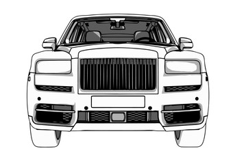 off-road  suv car vector