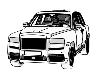 off-road  suv car vector