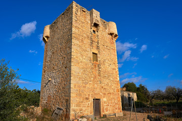 Fototapeta na wymiar Watchtower Carmelet Cabanes Castellon