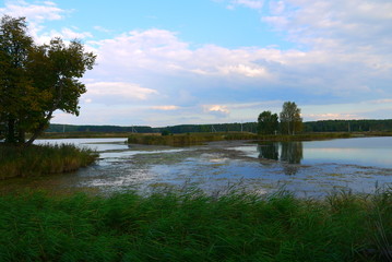 lake and sky  pond Nizhny Novgorod region