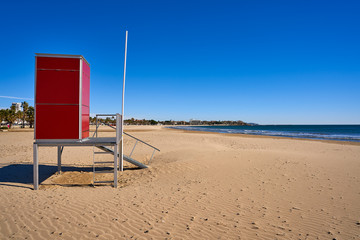 Fototapeta na wymiar Platja Prat d'En Fores beach in Cambrils