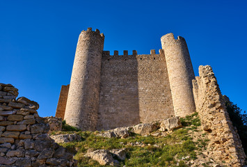 Fototapeta na wymiar Xivert castle in Alcala de Chivert Castellon