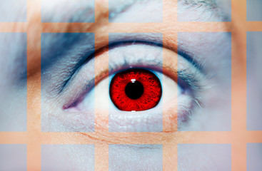 A beautiful insightful look eye. Close up shot