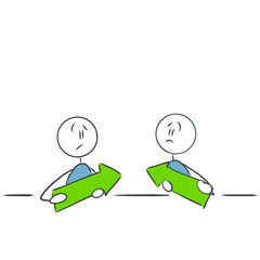 Falsche Richtung, FIguren sind ratlos