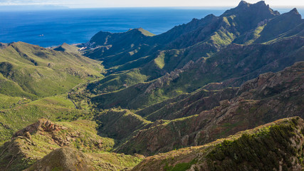 Obraz premium Shooting from the air, Tenerife