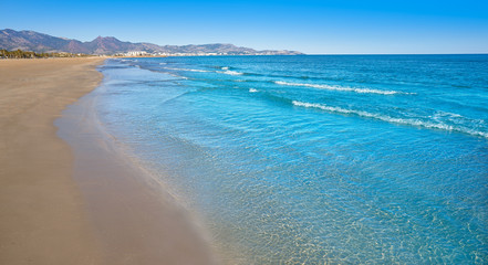 Fototapeta na wymiar Gurugu beach in Grao de Castellon Spain