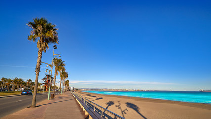 Platja La Pineda beach Vila-Seca Tarragona - obrazy, fototapety, plakaty