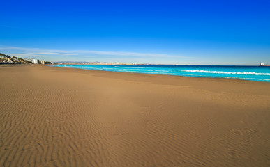 Fototapeta na wymiar Platja La Pineda beach Vila-Seca Tarragona