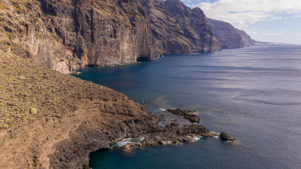 Giant cliffs Los Gigantes on a coast of Tenerife