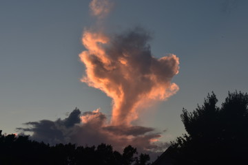 Fototapeta na wymiar puff cloud
