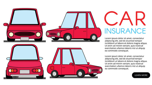 Red Car for insurance