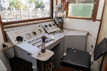 part of the railway abandoned steam locomotive depot rusty old remnants