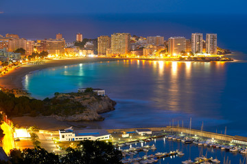 Obraz premium Oropesa de Mar beach La Concha sunset