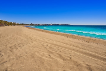 Fototapeta na wymiar Salou beach Ponent Poniente in Tarragona