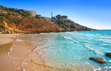 Cala Penya Tallada Salou beach Tarragona - obrazy, fototapety, plakaty