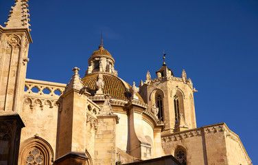 Fototapeta na wymiar Tarragona Cathedral basilica in Catalonia
