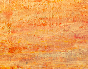 Red oil paint on canvas as abstract background