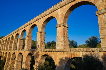 Fototapeta na wymiar Aqueduct Pont del Diable in Tarragona