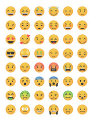  Set of main emoticon vector 