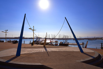 Fototapeta premium Vinaroz fisherboats port in Castellon
