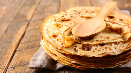 stack of crepe