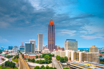Atlanta, Georgia, USA downtown and midtown
