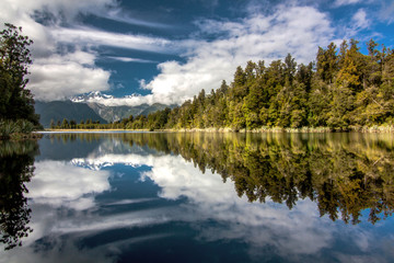 lake matheson, south island, new zealand