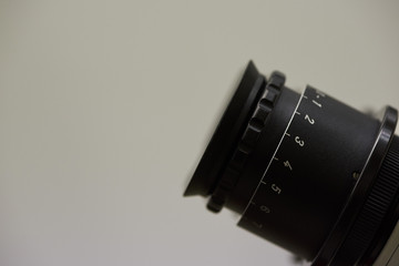 lose-up view eyepiece of surgical microscope