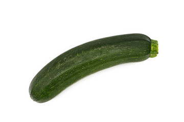 fresh whole  zucchini  isolated on white