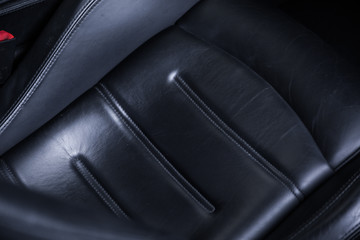 Close up of car seat