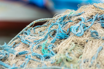 Fish in net ,Fishing net texture