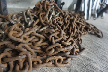 rusty old chain