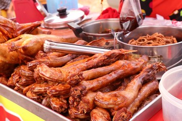 pot-stewed duck in street food