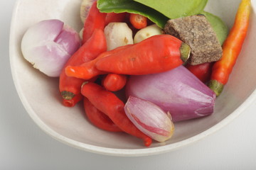 Spices contains chillies, onion, garlic, citrus leaf, and terasi