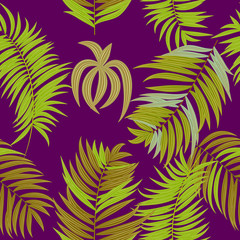 Tropical vector seamless pattern.