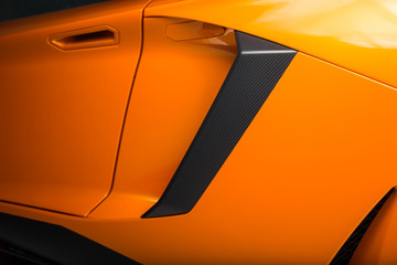 Detail of supercar exterior 
