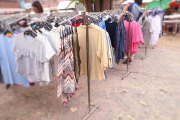 shop clothes for sales at market