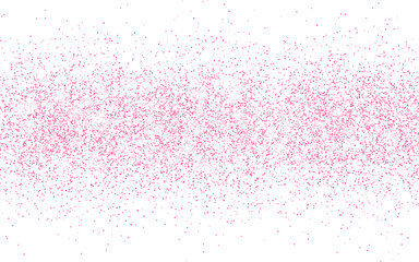 Pink glitter sparkle on a transparent background. Rose Gold Vibrant background with twinkle lights. Vector illustration