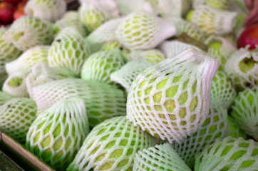 green fresh guava fruit