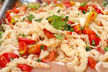 salad spicy at street food