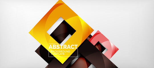 Abstract squares geometric background can be used in cover design, book design, website background