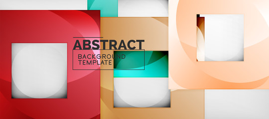 Abstract squares geometric background can be used in cover design, book design, website background