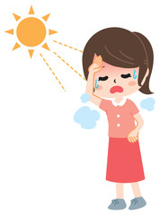 Heat stroke young person