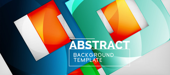 Abstract squares geometric background can be used in cover design, book design, website background