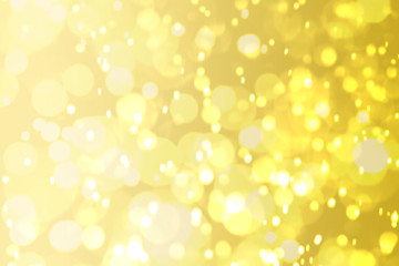yellow brown Golden glitter Bokeh abstract blurred Background 
