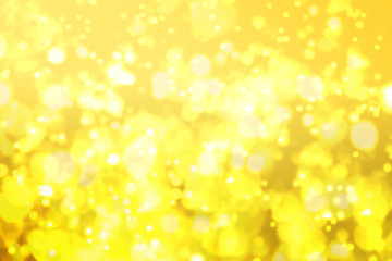 yellow brown Golden glitter Bokeh abstract blurred Background 
