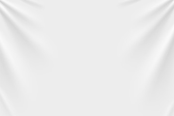 Cloth banner. Illustration isolated on white background.