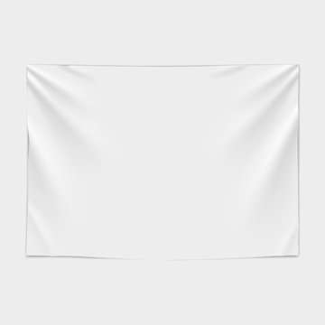 Cloth Banner. Illustration Isolated On White Background.