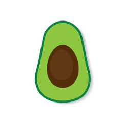 avocado fruit icon- vector illustration